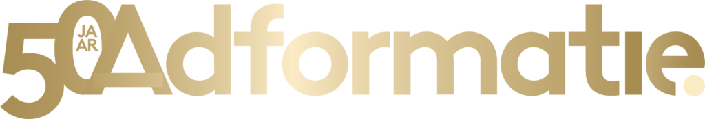 Logo Adformatie 50 jaar Goud